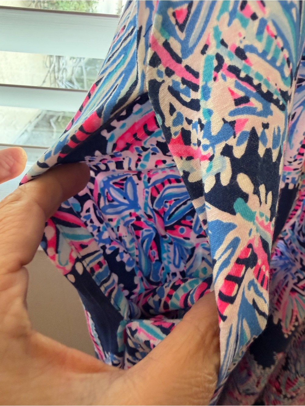 Lilly Pulitzer Blue Pink Tropical Shell Print Sleeveless Maxi Dress with Pockets - Picture 9 of 13